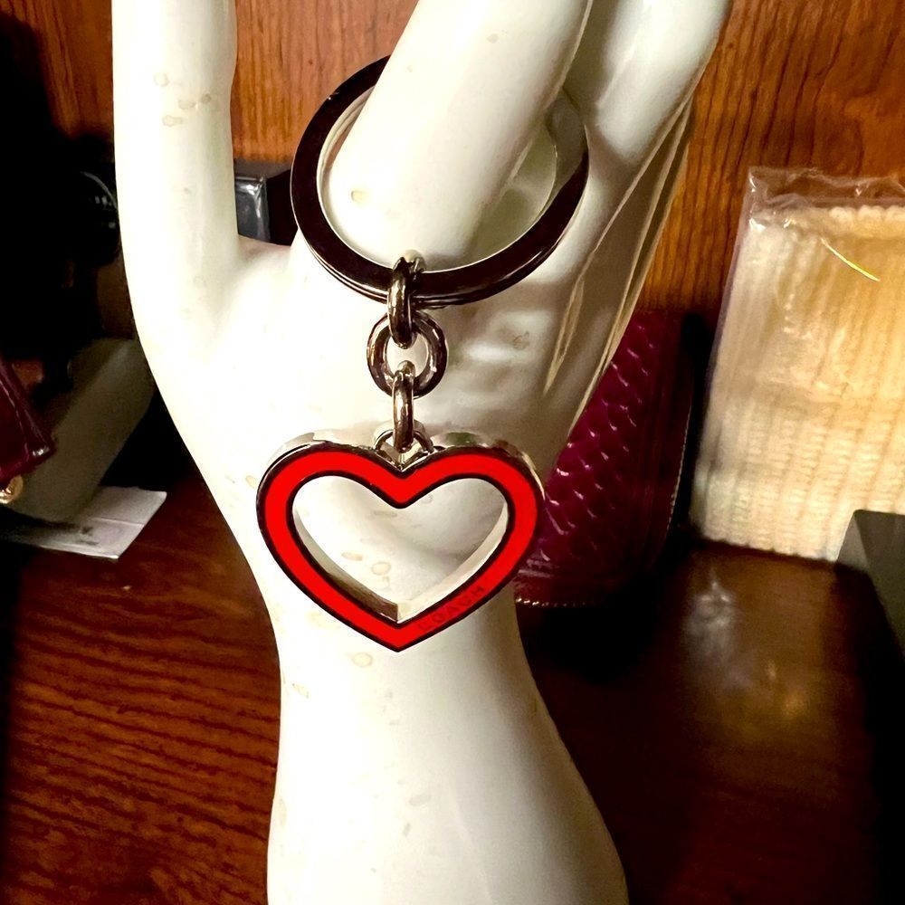 NWOT Coach Red Heart Keychain/Bag Charm